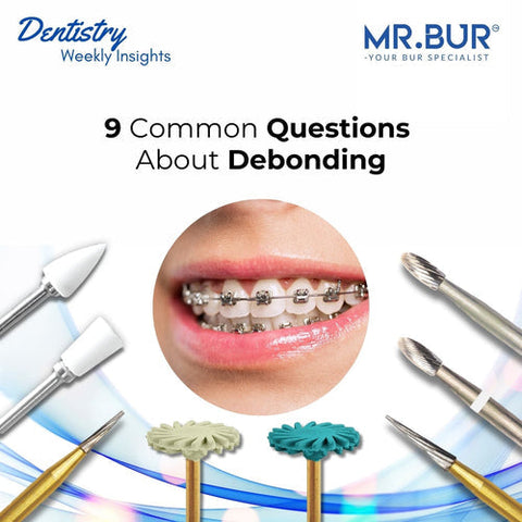 cover image featuring the key insights on orthodontic debonding techniques and tools for enamel-safe procedures by using Mr. Bur debonding kit PROMAX.