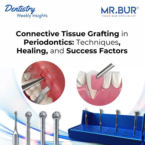 Connective tissue grafting in periodontics enhances gum health and aesthetics, with precise techniques and healing factors ensuring successful outcomes.