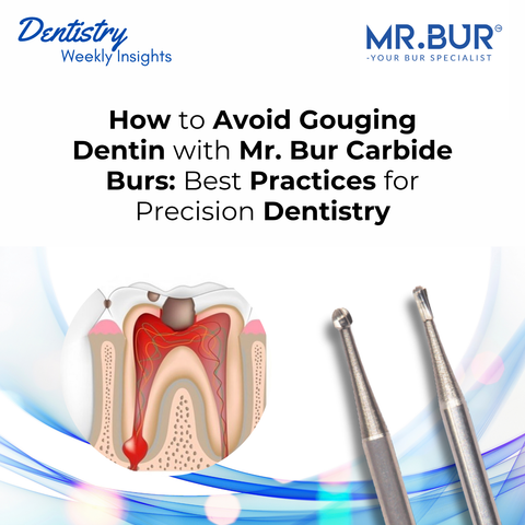 Mr. Bur carbide bur for precise and efficient cutting in dental procedures ensuring smooth finishes and optimal control.