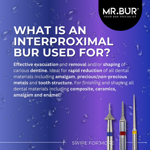 This picture explain what is an interproximal bur used for, Mr Bur IPR bur is the best ipr bur choices enable the accurate reshaping of teeth to create space for the alignment of crowded teeth, resulting in more effective orthodontic treatments