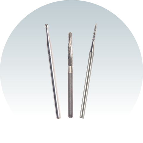 Using best surgical bur from Mr. Bur for precise and efficient cutting and removing bone or hard tissue during surgical dental procedures.