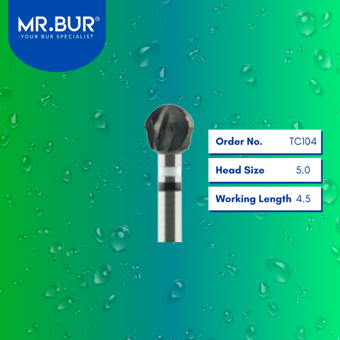 Mr. Bur TC104 CVD Coated Cross Cut Super Coarse Tungsten Carbide Bur for Plaster is ideal for plastering, restorative work, prosthodontics, denture technique, and 3D acrylic denture applications.