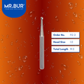 Mr. Bur FG 2 Round Ball Carbide Bur FG 19mm is used in multiple dental procedures, ideal for anterior and posterior teeth, cavity and crown preparation, endo access, fillings (including composite and removal of old fillings), open access, prophylaxis, trimming, and preparation.