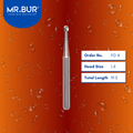 Mr. Bur FG 4 Round Ball Carbide Bur FG 19mm is used in multiple dental procedures, ideal for anterior and posterior teeth, cavity and crown preparation, endo access, fillings (including composite and removal of old fillings), open access, prophylaxis, trimming, and preparation.