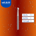 Mr. Bur FG 6 Round Ball Carbide Bur FG 19mm is used in multiple dental procedures, ideal for anterior and posterior teeth, cavity and crown preparation, endo access, fillings (including composite and removal of old fillings), open access, prophylaxis, trimming, and preparation.