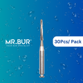 Optimize dental care with Mr. Bur 30pcs RA Carbide Surgical Bone Cutter Lindemann Bur for bone cutting, bone grafting, sectioning wisdom teeth, and separating teeth, achieve precision and efficiency.