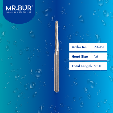 Mr. Bur ZX-151 Zekrya Tooth Sectioning Surgical Carbide Dental Bur FG is ideal for bone cutting, bone grafting, sectioning wisdom teeth, and separating teeth.