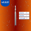 Mr. Bur 1171 Taper Round End Carbide Dental Bur FG (Cross Cut and Plain Cut) are tools used in multiple dental procedures, ideal for amalgam removal, cavity preparation, composite filling, occlusal reduction, debonding, finishing, orthodontics, and pre-polishing.