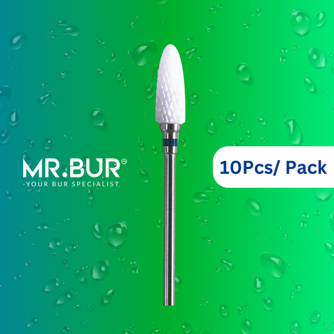 Mr. Bur 10pcs Ceramic Polisher Ceramic Trimmer delivers precise, smooth polishing for restorations, ensuring durability, aesthetics, and optimal surface finish.