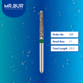Mr. Bur 852 tapered round end diamond bur 36B are tools used in multiple dental procedures. ISO 806 314 199 534 017 FG, Their tapered round end heads are ideal for for effective crown and bridge preparation, chamfer margin preparation, and trimming and preparation for all composite materials. 