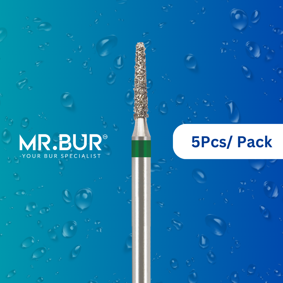 Taper Round End Coarse chamfer Diamond Bur FG 5pcs | MR. BUR – Mr Bur