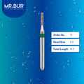 Mr. Bur 835 cylinder diamond bur 15 are tools used in many dental procedures. ISO 806 314 108 534 009 FG, Their cylinder heads are ideal for for different purposes, including removal of amalgam restorations, creating space and contours for crown placement and cavity preparations. 
