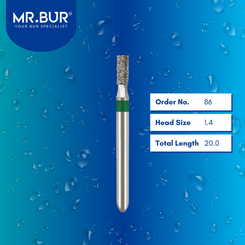 Mr. Bur 836 cylinder diamond bur 86 are tools used in many dental procedures. ISO 806 314 109 534 014 FG, Their cylinder heads are ideal for for different purposes, including removal of amalgam restorations, creating space and contours for crown placement and cavity preparations. 