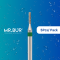 Achieve precision with the 5 pcs Cylinder Coarse Diamond Bur FG from MR.BUR for cavity prep, endo access, caries removal, decay removal, composite filling, anterior/posterior teeth, and trimming