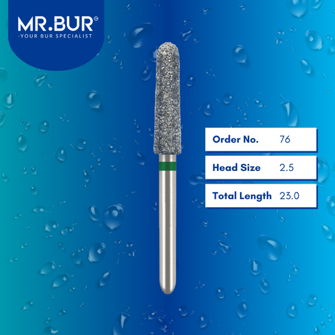 Mr. Bur 76 Depth Marker Diamond Bur FG are tools used in multiple dental procedures, ideal for veneer preparation and removing the enamel surface after veneer preparation.