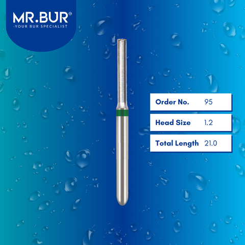 Mr. Bur 95 Depth Marker End Cutting Coarse Diamond Bur FG are tools used in multiple dental procedures, ideal for crown preparation and margin marking.