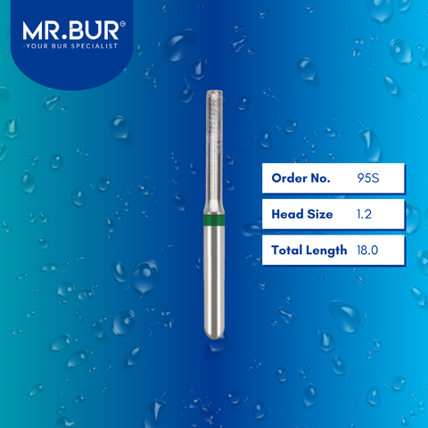 Mr. Bur 95S Depth Marker End Cutting Coarse Diamond Bur FG are tools used in multiple dental procedures, ideal for crown preparation and margin marking.