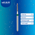 Mr. Bur 852 tapered round end diamond bur 32A are tools used in multiple dental procedures. ISO 806 314 199 534 010 FG, Their tapered round end heads are ideal for for effective crown and bridge preparation, chamfer margin preparation, and trimming and preparation for all composite materials. 
