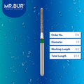 Mr. Bur 852 tapered round end diamond bur 77A are tools used in multiple dental procedures. ISO 806 314 199 534 010 FG, Their tapered round end heads are ideal for for effective crown and bridge preparation, chamfer margin preparation, and trimming and preparation for all composite materials. 