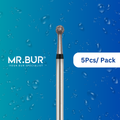 Enhance dental care with Mr. Bur 5 pcs OS Diamond Cooling Surgical Bur for cavity preparation, endo access, filling, decay removal, and sectioning or separating wisdom teeth.