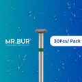 Optimize dental care with Mr. Bur 30 pcs Occlusal Surface Reduction Donut Coarse Diamond Bur FG for restorative work, crown removal/preparation, model fabrication, and occlusal incisor reduction.