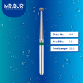 Mr. Bur #1A Endo Access Round Ball Long Neck Coarse Diamond Bur FG are tools used in multiple dental procedures, ideal for endo access, open access, removing decay/debris, trimming, and preparation.