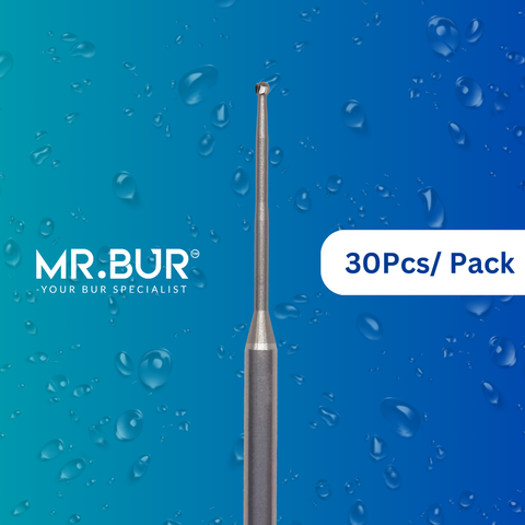 Mr. Bur's 30 pcs Endo Access Pulp Chamfer Carbide Bur RA is ideal for wisdom teeth, endo access, pulp chamfer access, and root canal preparation.