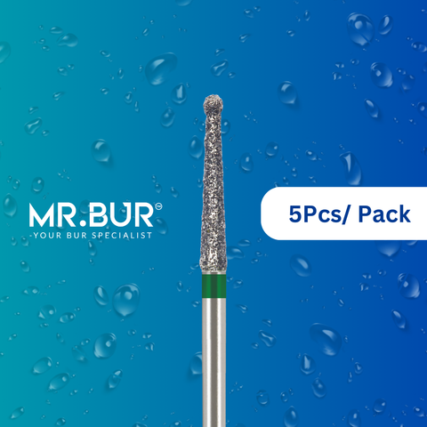 Mr. Bur's 5pcs Endo Access Open Chamber Coarse Diamond Bur FG is perfect for endo access, open access, decay and debris removal, root canal prep, and trimming.