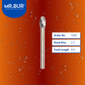 Mr. Bur 7408 Egg Finishing Carbide Dental Bur FG are tools used in multiple dental procedures, ideal for compoShape bur, composite finishing and polishing, debonding, lingual finishing and polishing, occlusal finishing and polishing, and pre-polishing.