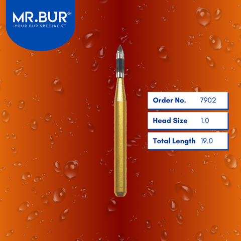 Mr. Bur 7902 Flame Finishing Carbide Dental Bur FG are tools used in multiple dental procedures, ideal for compoShape bur, composite polishing, debonding, and pre-polishing.