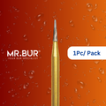 Mr. Bur's 1pc Pointed Cone Finishing Carbide Dental Bur FG is ideal for composite finishing and polishing, debonding, and pre-polishing.