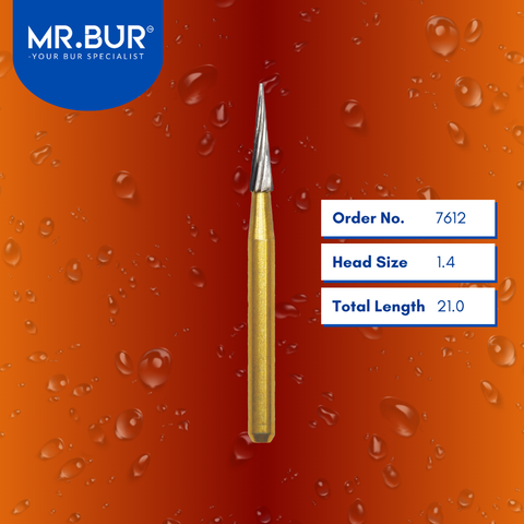 Mr. Bur 7612 Pointed Cone Finishing Carbide Dental Bur FG are tools used in multiple dental procedures, ideal for composite finishing and polishing, debonding, finishing, and pre-polishing.