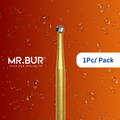 Mr. Bur's 1pc Round Ball Finishing Carbide Bur FG is ideal for composhape, crown prep, debonding, orthodontic treatment, pre-polishing, and veneer preparation.