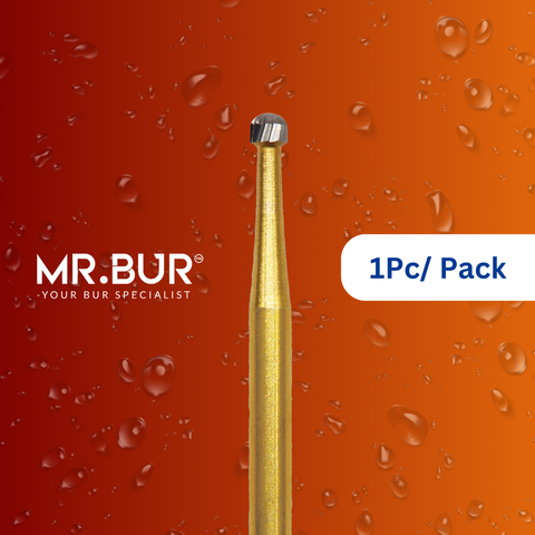 Mr. Bur's 1pc Round Ball Finishing Carbide Bur FG is ideal for composhape, crown prep, debonding, orthodontic treatment, pre-polishing, and veneer preparation.