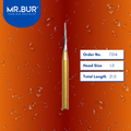 Mr. Bur 7214 Taper Flat End Finishing Carbide Dental Bur FG are tools used in multiple dental procedures, ideal for cavity preparation, compoShape bur, composite polishing, debonding, pre-polishing, and tangential polishing.