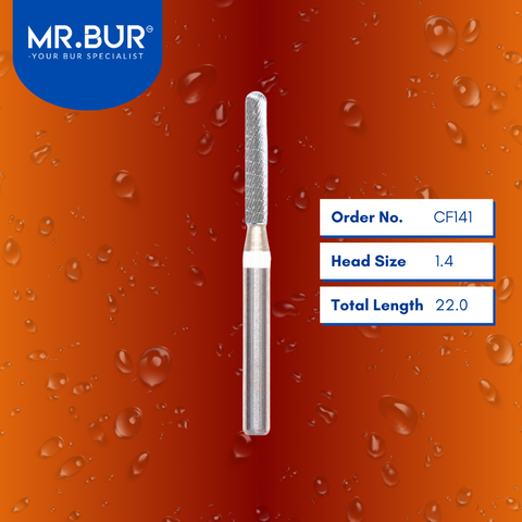 Mr. Bur CF141 Cylinder Round End Finishing Carbide Dental Bur FG is ideal for chamfer margin finishing, debonding, laminate ceramic veneer, and veneer finishing.