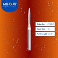 Mr. Bur CF48UF Torpedo Finishing Carbide Dental Bur FG is ideal for chamfer margin finishing and polishing, debonding, laminate ceramic veneer, veneer finishing, and veneer polishing.