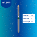 Mr. Bur 886 straight torpedo diamond bur 43B are tools used in multiple dental procedures. ISO 806 314 131 534 016 FG, Their straight torpedo heads are ideal for cavity preparation, trimming and lingual buccal reduction