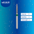 Mr. Bur 862 flame diamond bur 47 are tools used in multiple dental procedures. ISO 806 314 249 534 012 FG, Their flame heads are ideal for cavity preparationand easily remove decayed portions of a tooth to prepare it for a filling or a crown 