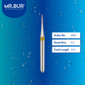 Mr. Bur 68SF Super Fine Finishing Flame Diamond Bur FG are tools used in multiple dental procedures. Their flame-shaped heads are ideal for effective cavity preparation, veneer preparation, chamfer margin bur, and crown & bridge technique.