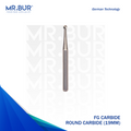 Mr. Bur Round Ball Carbide Bur FG 19mm ensures precise cavity preparation and efficient cutting for restorative and surgical dental procedures.