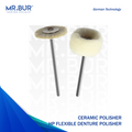 Mr. Bur ceramic polisher bur ensures precise, smooth polishing for flexible dentures, enhancing aesthetics, comfort, and durability.