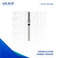 Mr. Bur Crown Cutter Hybrid Twister Super Coarse Diamond Bur FG ensures fast, precise crown removal with superior cutting efficiency and durability for optimal dental procedures.