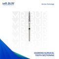 Mr. Bur Diamond Surgical Diamond Tooth Sectioning Bur ensures precise, efficient tooth sectioning with optimal cutting performance for surgical extractions. 