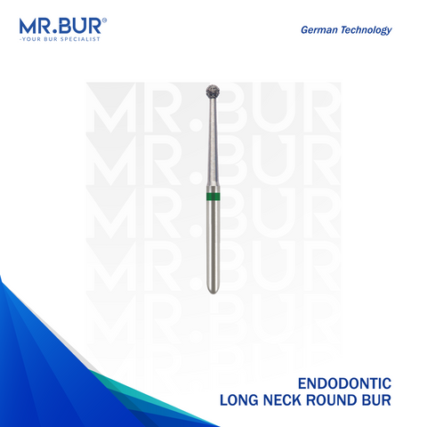 Mr. Bur Endodontic Access Round Ball Long Neck Coarse Diamond Bur FG provides precise access and smooth cavity preparation for endodontic treatments, ensuring optimal control and efficiency.