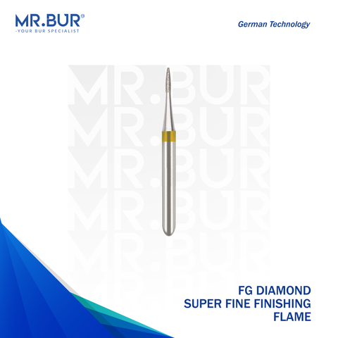 The #1 Best Super Fine Finishing Flame Diamond Bur FG. Mr. Bur offers the best online dental burs and is a Better Choice than Meisinger, Mani, Shofu, Eagle Dental, Trihawk, Suitable for Dental Cases.