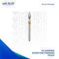 The #1 Best Super Fine Finishing Peach FG Diamond Bur. Mr Bur offers the best online dental burs and is a Better Choice than Meisinger, Mani, Shofu, Eagle Dental, Trihawk, Suitable for Dental Cases.