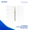 The #1 Best Super Fine Finishing Pointed Cone Diamond Bur FG. Mr Bur offers the best online dental burs and is a Better Choice than Meisinger, Mani, Shofu, Eagle Dental, Trihawk, Suitable for Dental Cases.