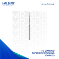 The #1 Best Super Fine Finishing Torpedo Diamond Bur FG. Mr. Bur offers the best online dental burs and is a Better Choice than Meisinger, Mani, Shofu, Eagle Dental, Trihawk, Suitable for Dental Cases.