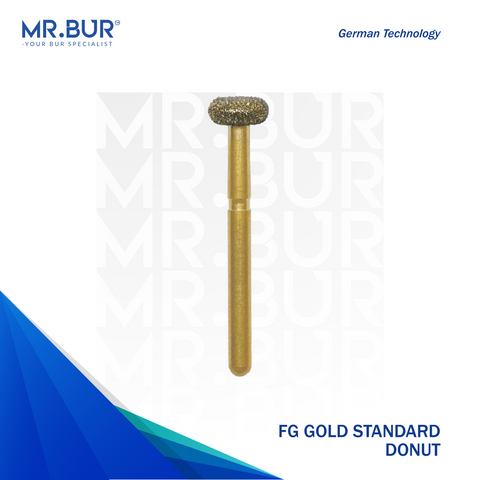 The #1 Best Gold Donut Diamond Bur FG, Mr Bur offers the best online dental burs and is a Better Choice than Meisinger, Mani, Shofu, Eagle Dental, Trihawk, Suitable for Dental Cases.